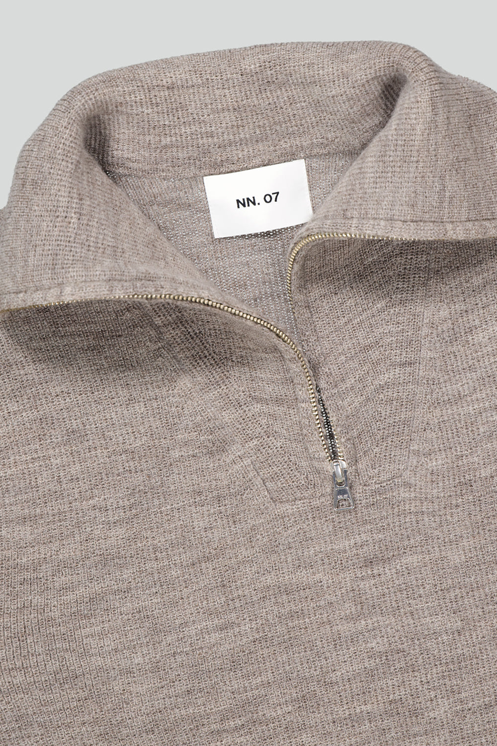 NN07 CARL 1/2 ZIP NECK RIB KNIT 6336