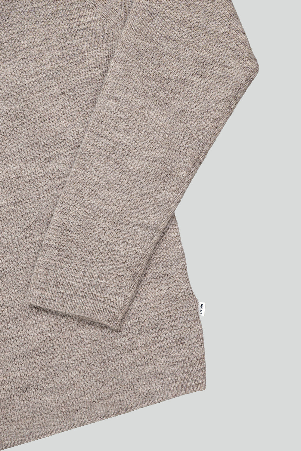 NN07 CARL 1/2 ZIP NECK RIB KNIT 6336