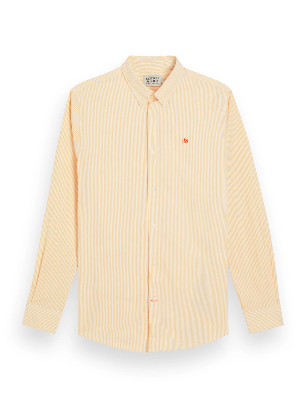 SCOTCH & SODA ESSENTIAL COTTON OXFORD STRIPE L/S SHIRT 175696