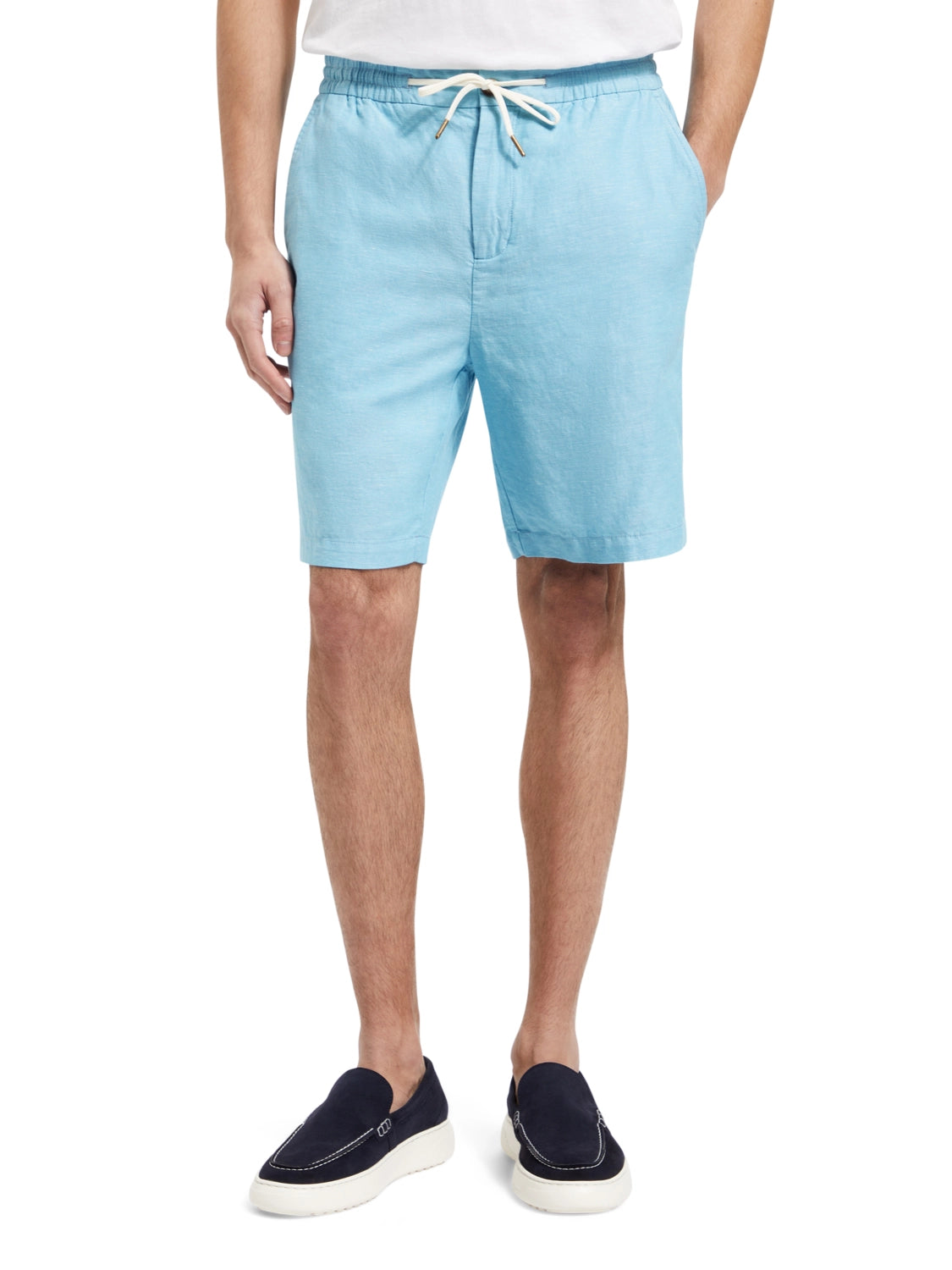 SCOTCH & SODA COTTON / LINEN BERMUDA SHORTS 175742