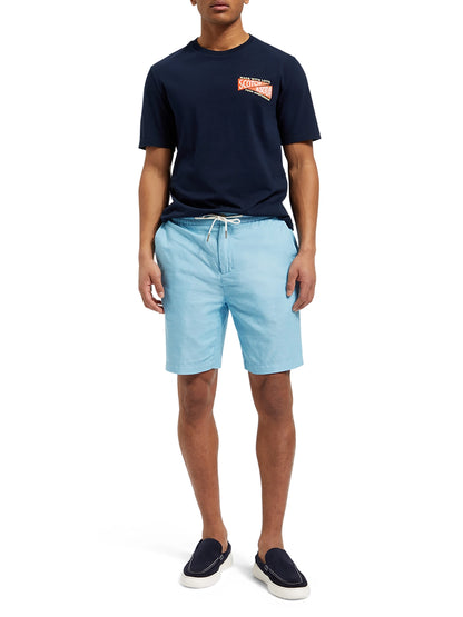 SCOTCH & SODA COTTON / LINEN BERMUDA SHORTS 175742