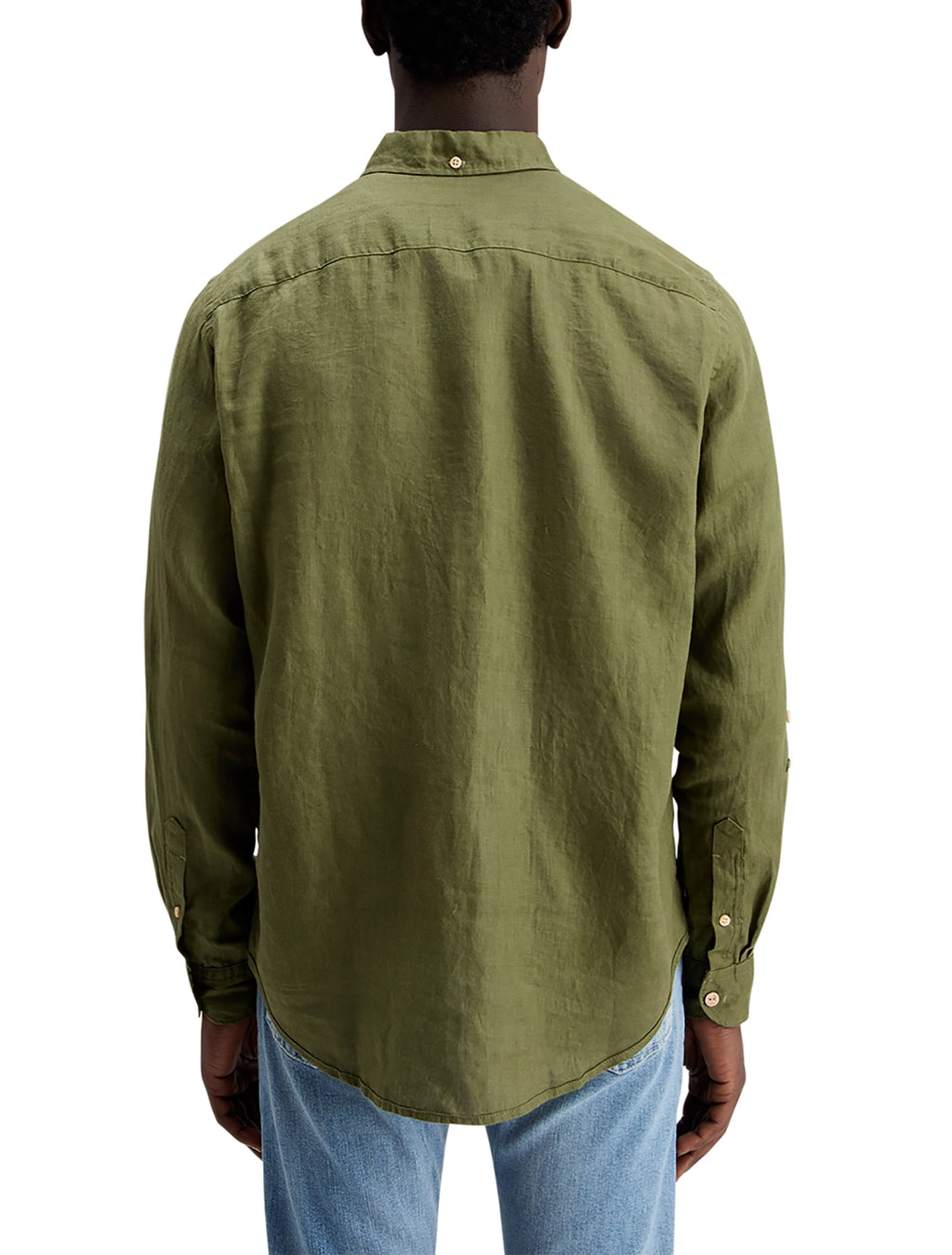 SCOTCH & SODA LINEN L/S ROLL-UP SHIRT 177150