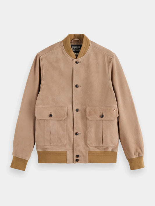 SCOTCH & SODA GOAT SUEDE BOMBER JACKET 177533