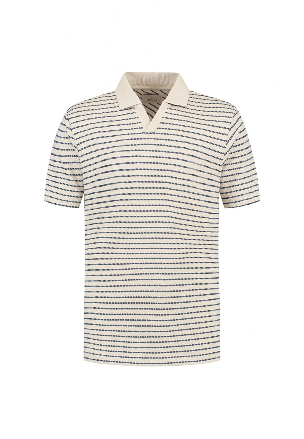 DSTREZZED ALISTAR V-NECK STRIPE POLO 240152