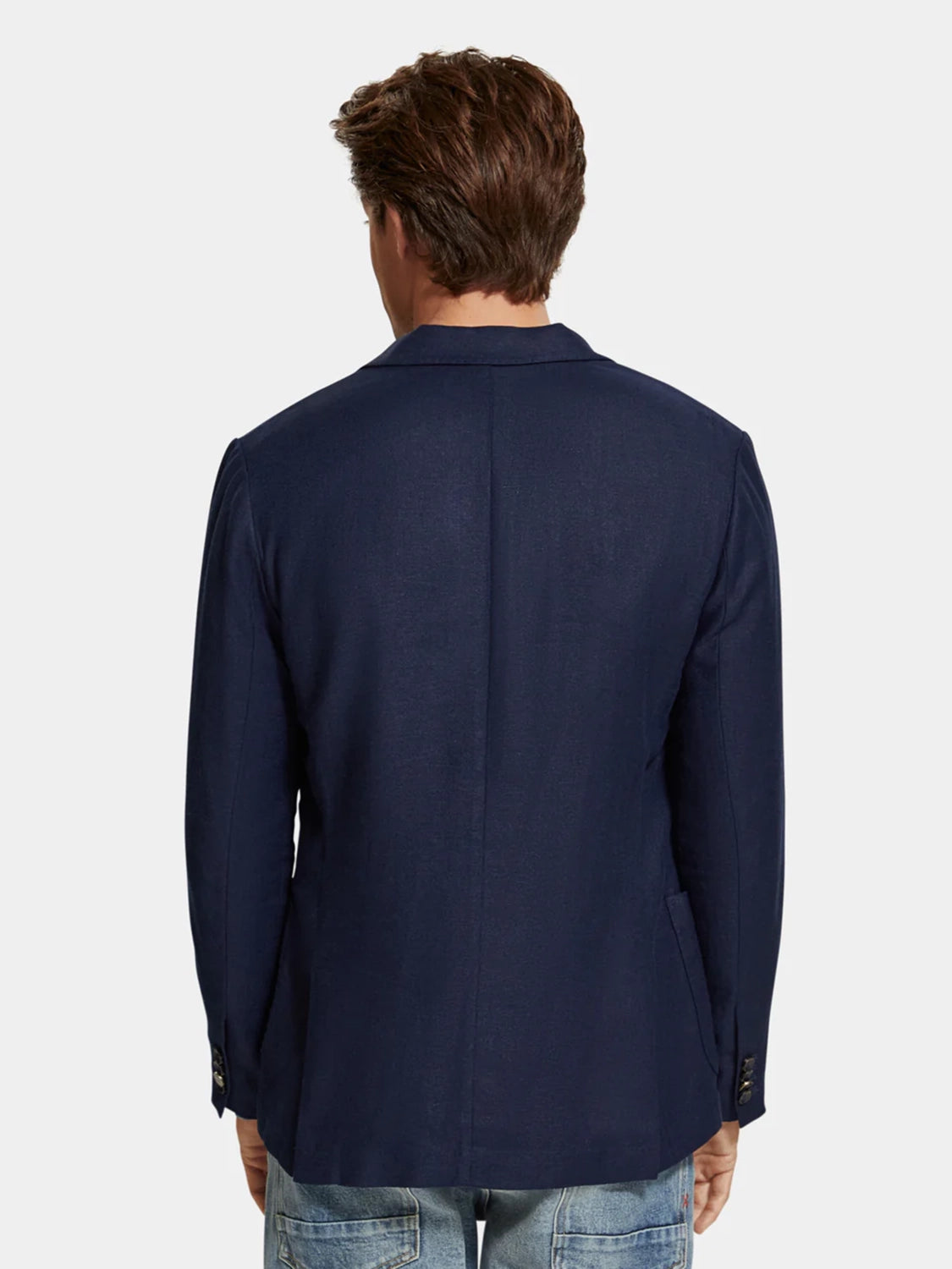 SCOTCH & SODA HERRINGBONE DOUBLE BREASTED BLAZER 175420