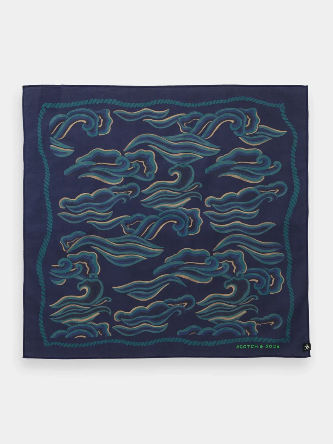 SCOTCH & SODA PRINTED COTTON BANDANA 175607