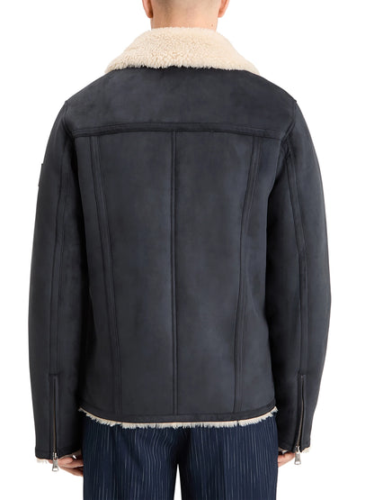 SCOTCH & SODA FAUX SHEERLING JACKET 178616