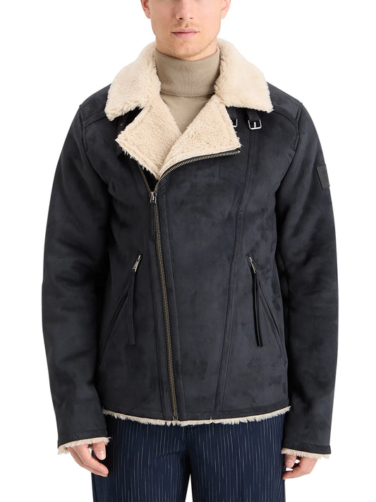 SCOTCH & SODA FAUX SHEERLING JACKET 178616