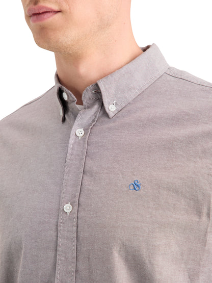 SCOTCH & SODA ESSENTIAL SOLID COTTON OXFORD L/S SHIRT 178705