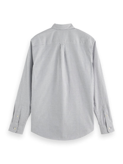 SCOTCH & SODA ESSENTIAL OXFORD COTTON STRIPE L/S SHIRT 178706