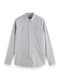 SCOTCH & SODA ESSENTIAL OXFORD COTTON STRIPE L/S SHIRT 178706