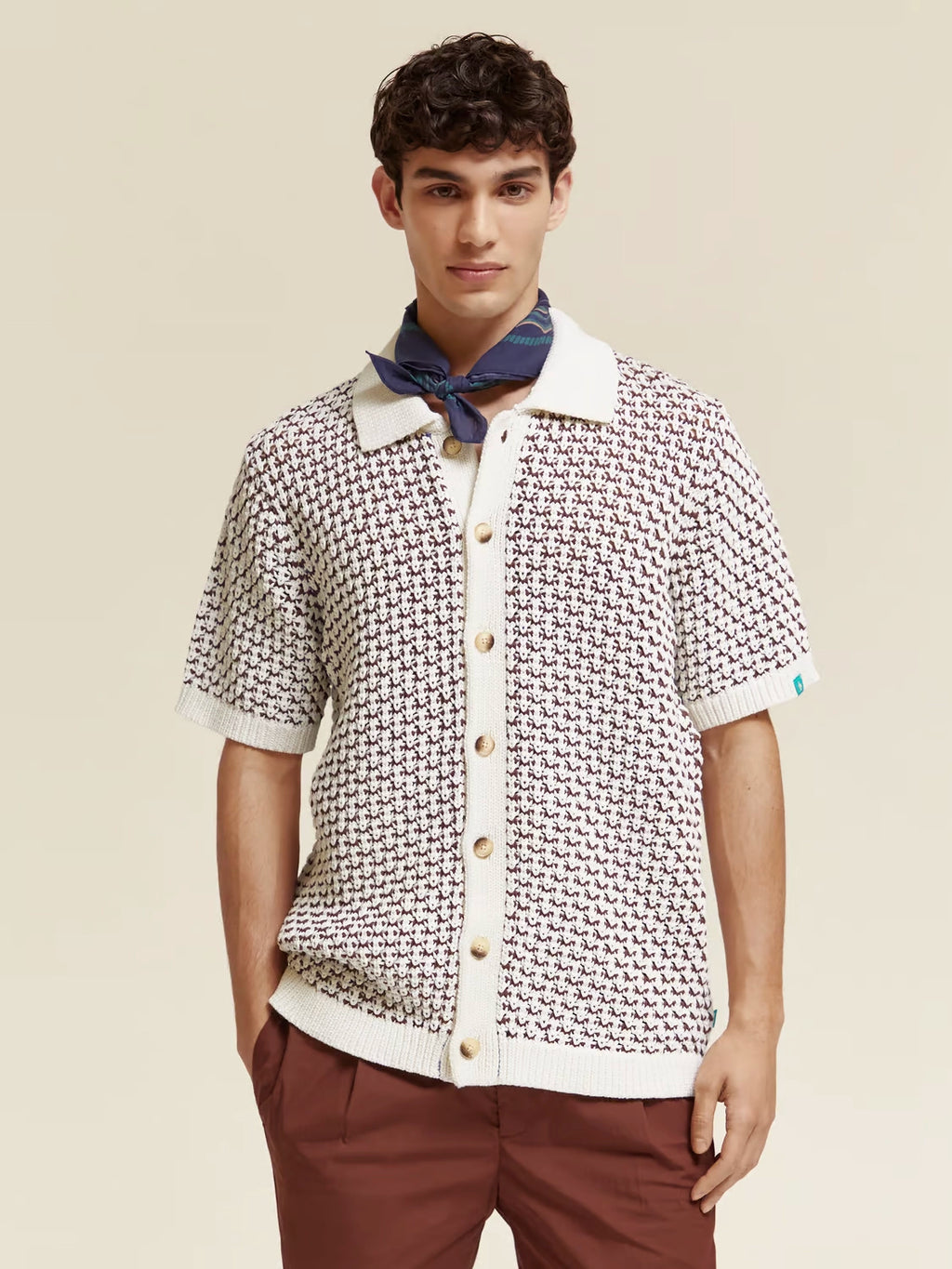 SCOTCH & SODA STRUCTURED KNITTED POLO 175514