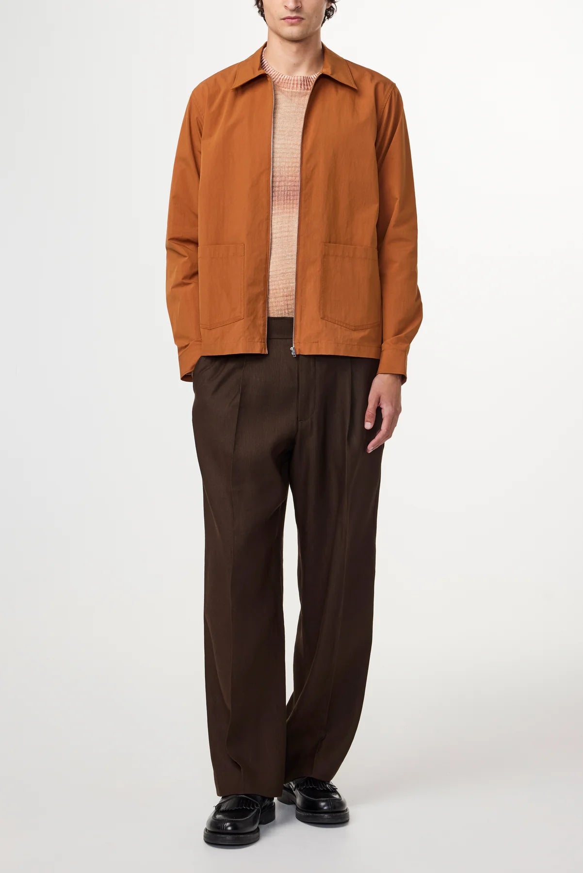 NN07 KAY RELAXED FIT LINEN VISCOSE PLEATED TROUSER 1808