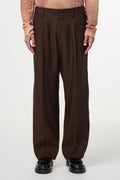 NN07 KAY RELAXED FIT LINEN VISCOSE PLEATED TROUSER 1808