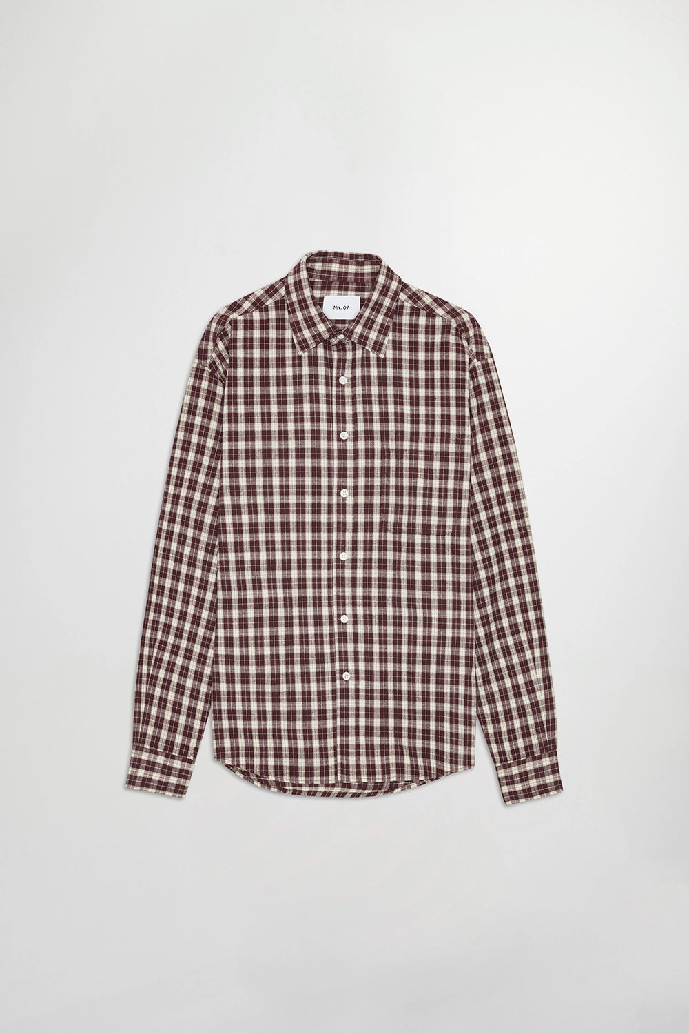 NN07 DEON ORGANIC COTTON L/S CHECK SHIRT 5465