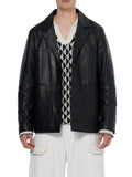 SCOTCH & SODA 100% SHEEP LEATHER BLAZER JACKET 179823