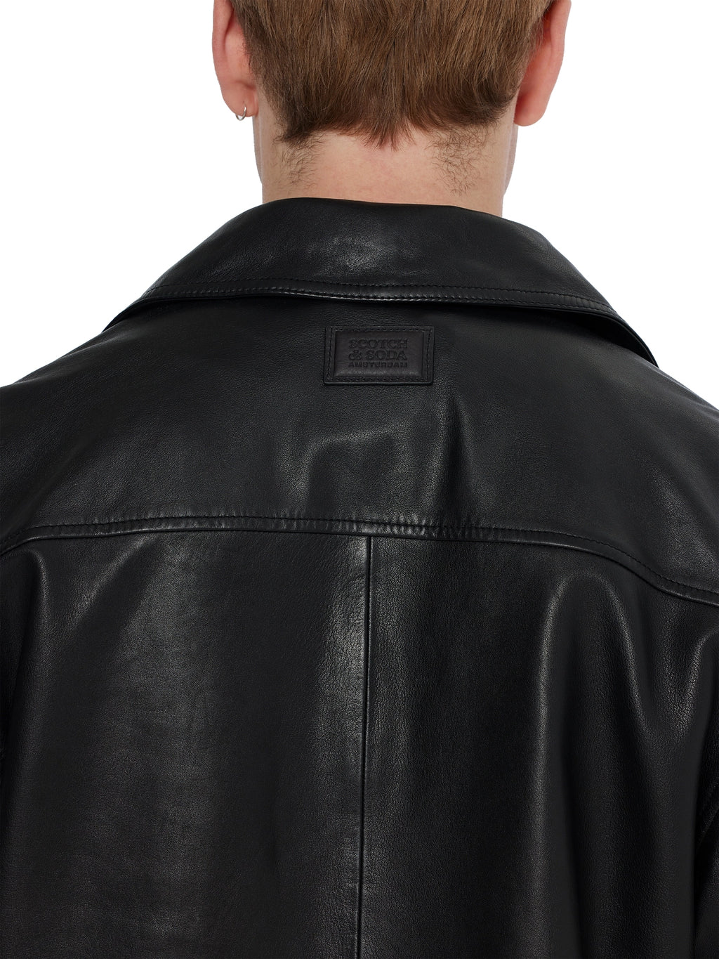 SCOTCH & SODA 100% SHEEP LEATHER BLAZER JACKET 179823