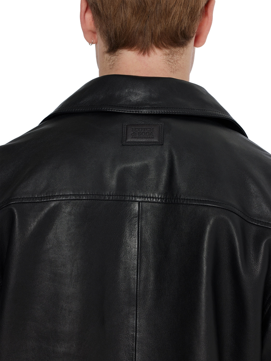 SCOTCH & SODA 100% SHEEP LEATHER BLAZER JACKET 179823