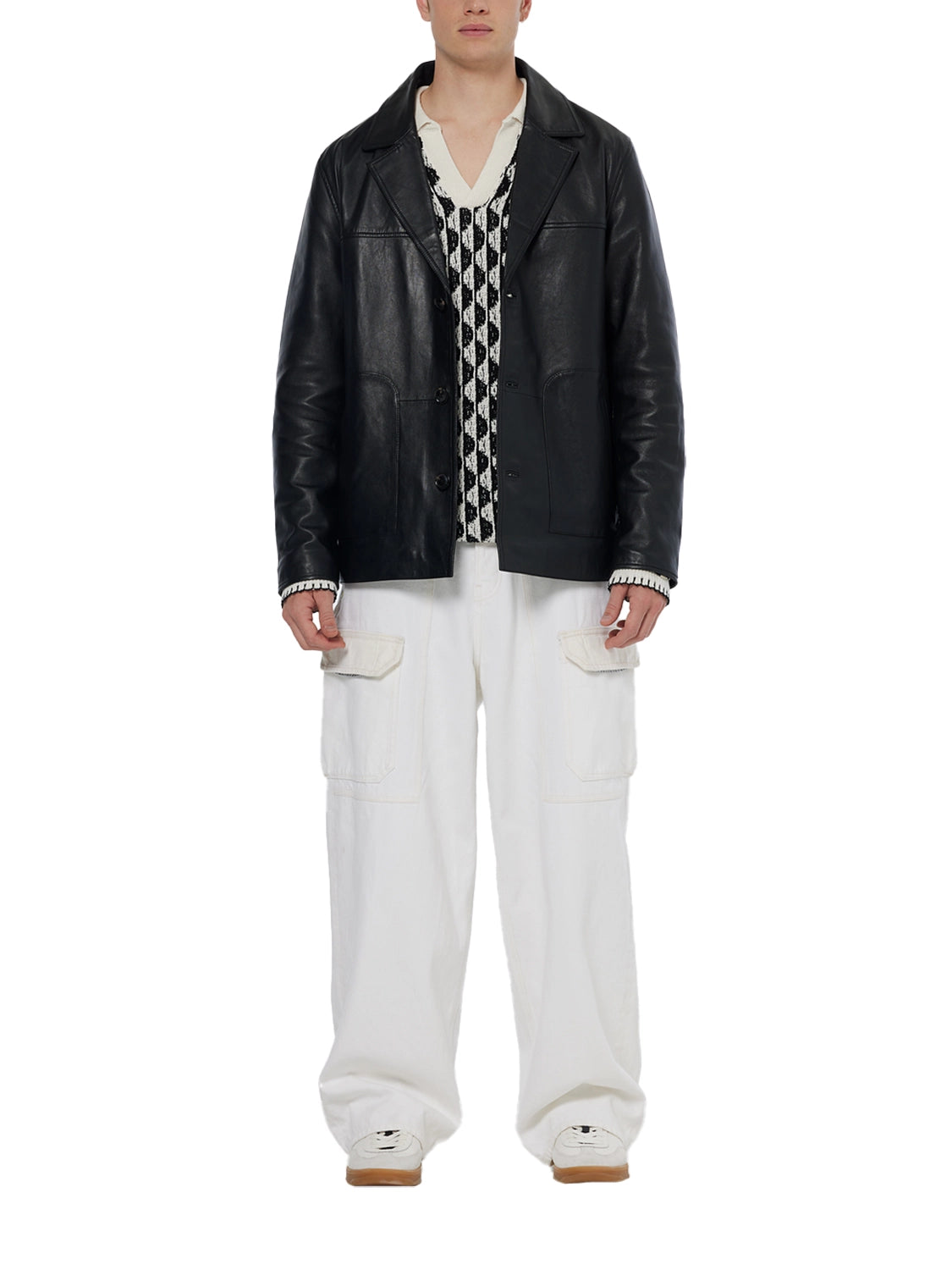 SCOTCH & SODA 100% SHEEP LEATHER BLAZER JACKET 179823