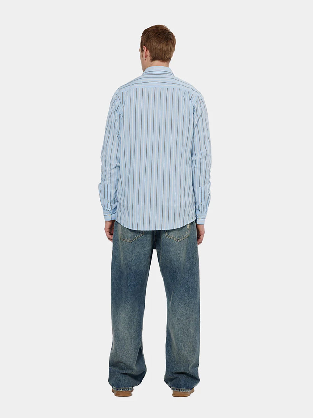 SCOTCH & SODA DOBBY STRIPED L/S COTTON SHIRT 179871