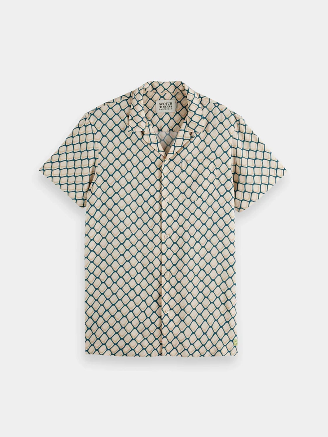 SCOTCH &SODA AOP VISCOSE REG FIT S/S SHIRT 179882