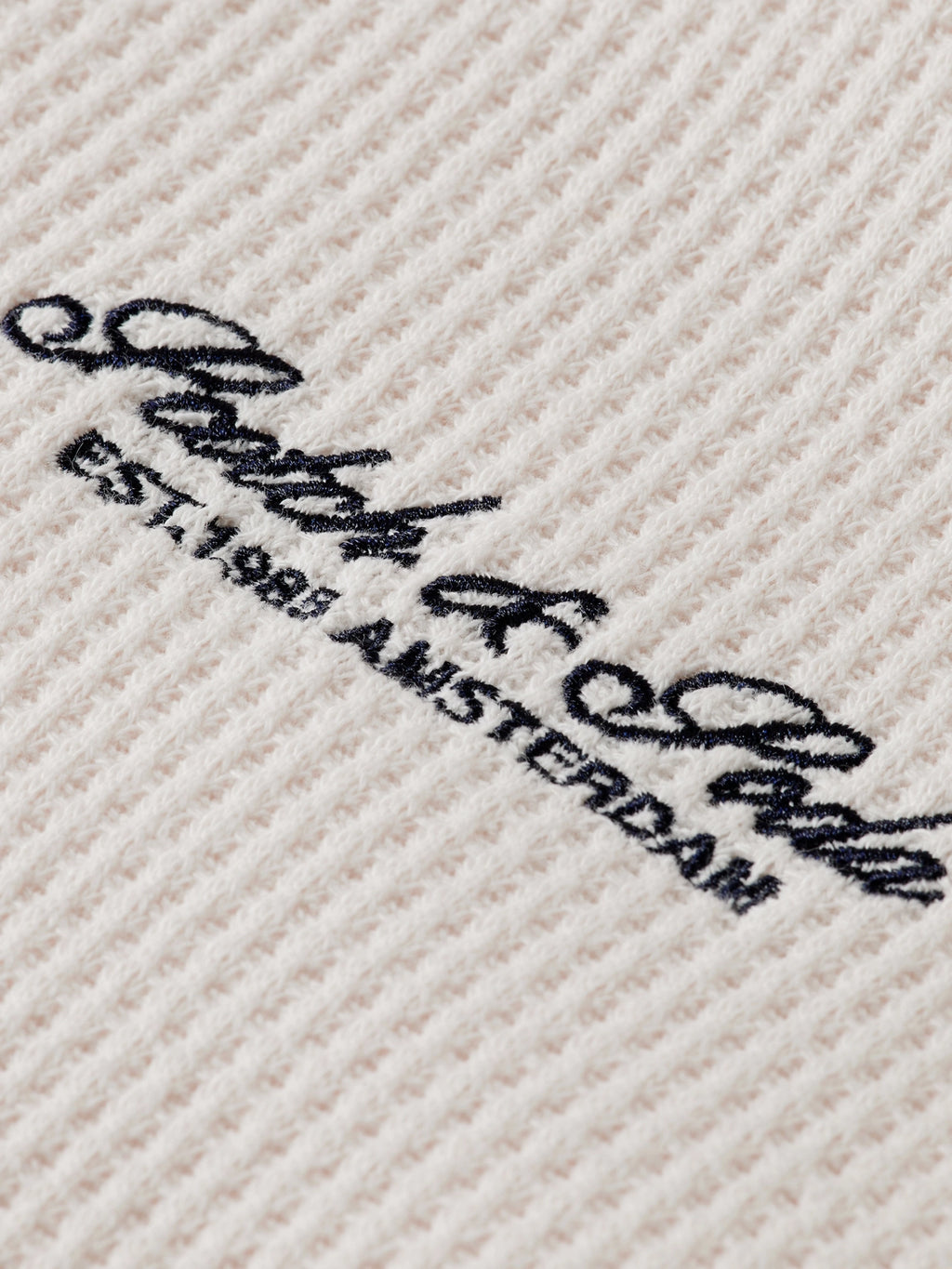 SCOTCH & SODA WAFFLE HALF ZIP SWEATSHIRT 179893