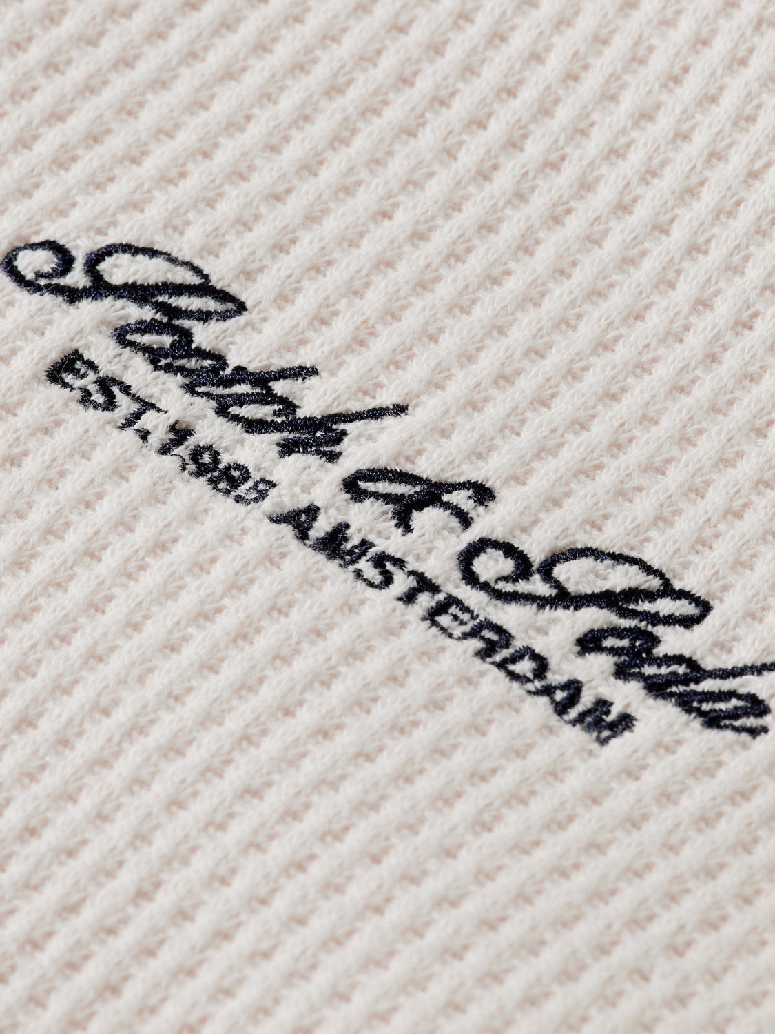 SCOTCH & SODA WAFFLE HALF ZIP SWEATSHIRT 179893