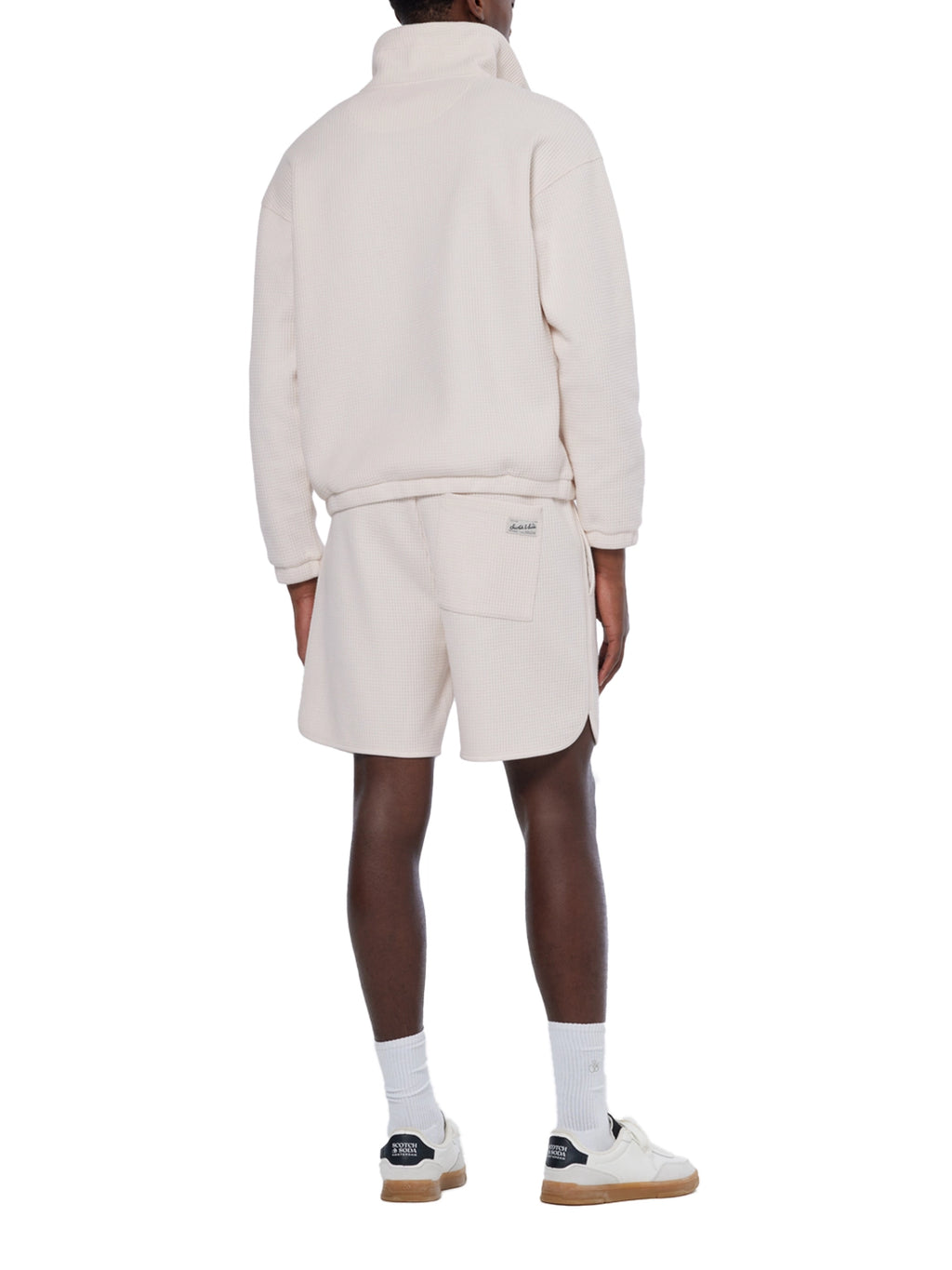 SCOTCH & SODA WAFFLE HALF ZIP SWEATSHIRT 179893