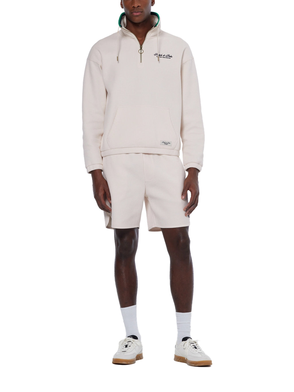 SCOTCH & SODA WAFFLE HALF ZIP SWEATSHIRT 179893