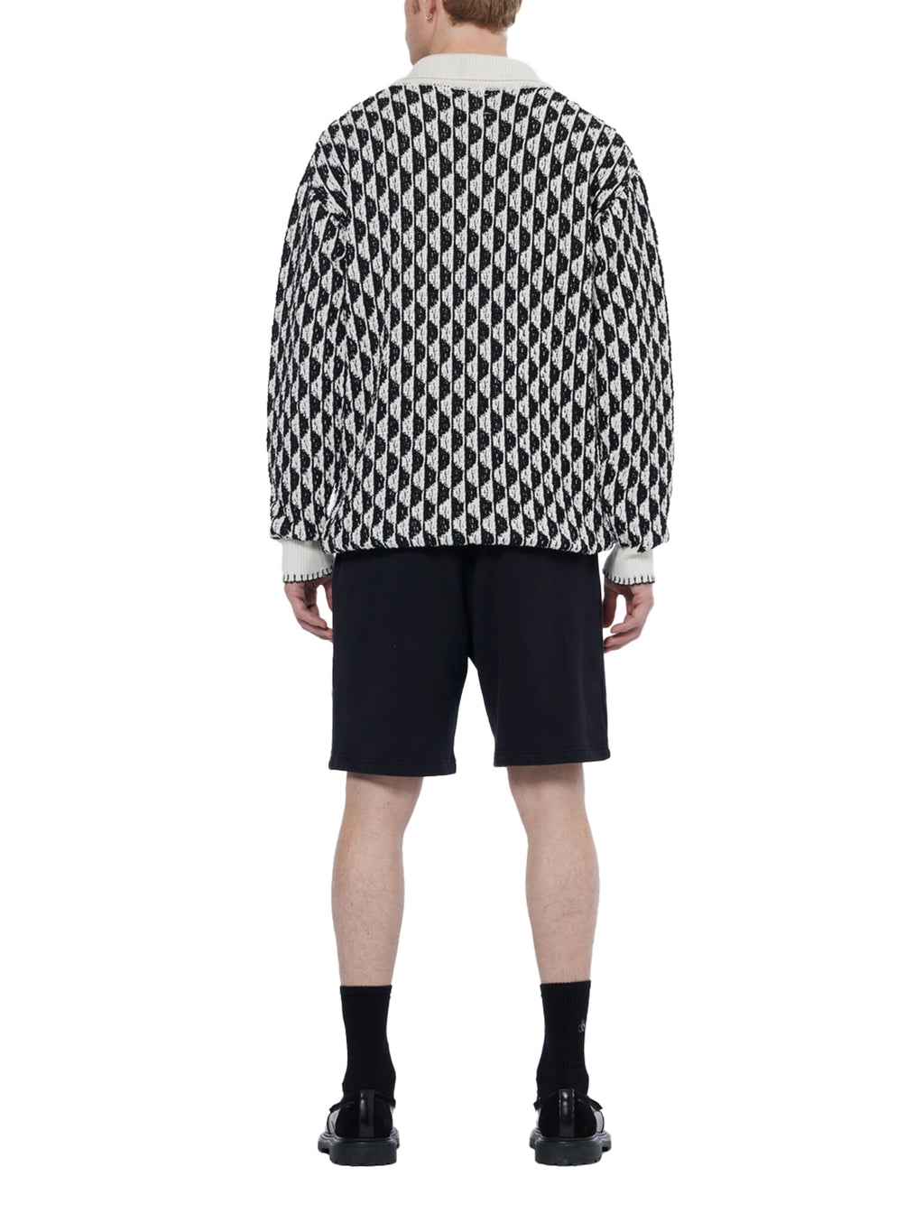 SCOTCH & SODA JACQUARD RECYCLED COTTON POLY MIX L/S POLO 179934