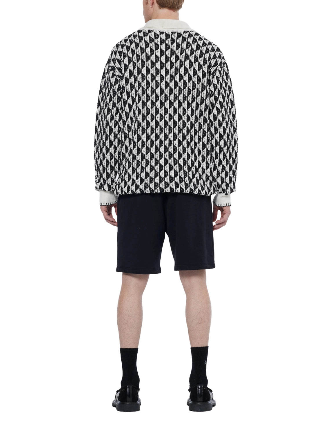 SCOTCH & SODA JACQUARD RECYCLED COTTON POLY MIX L/S POLO 179934
