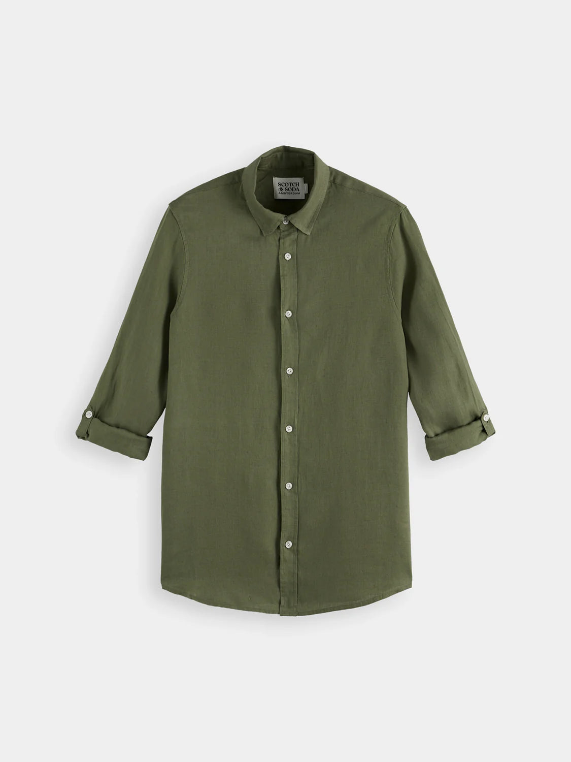 SCOTCH & SODA LINEN L/S SHIRT 180016