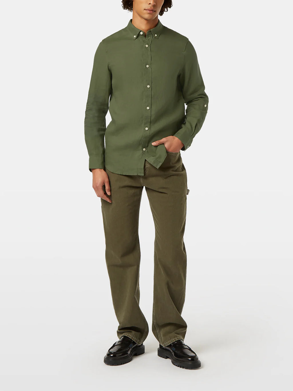 SCOTCH & SODA LINEN L/S SHIRT 180016