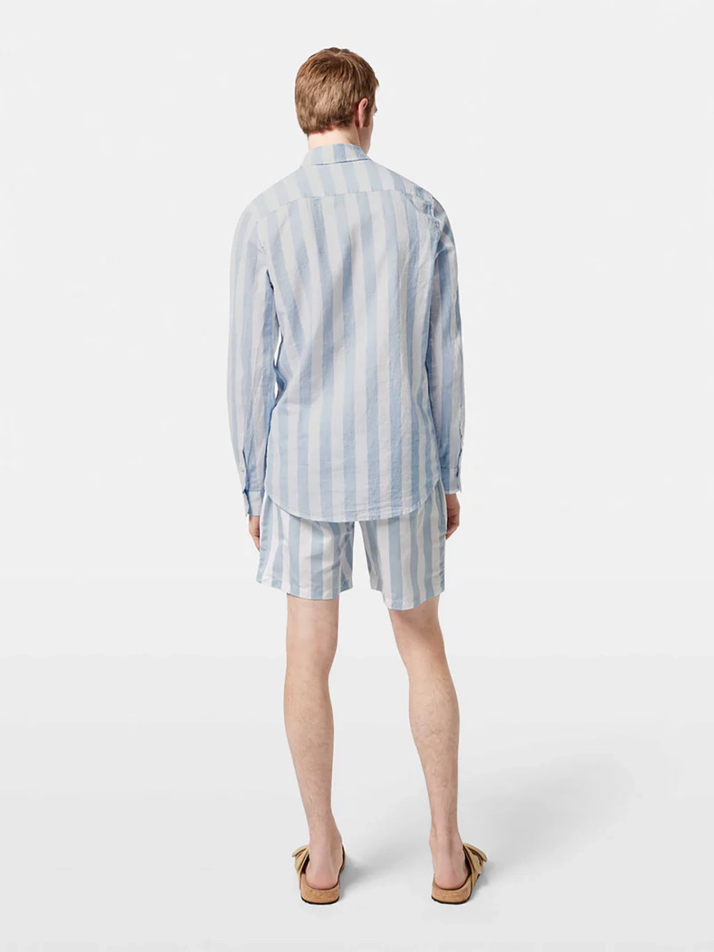 SCOTCH &SODA REG FIT BOLD STRIPE L/S LINEN SHIRT 180131