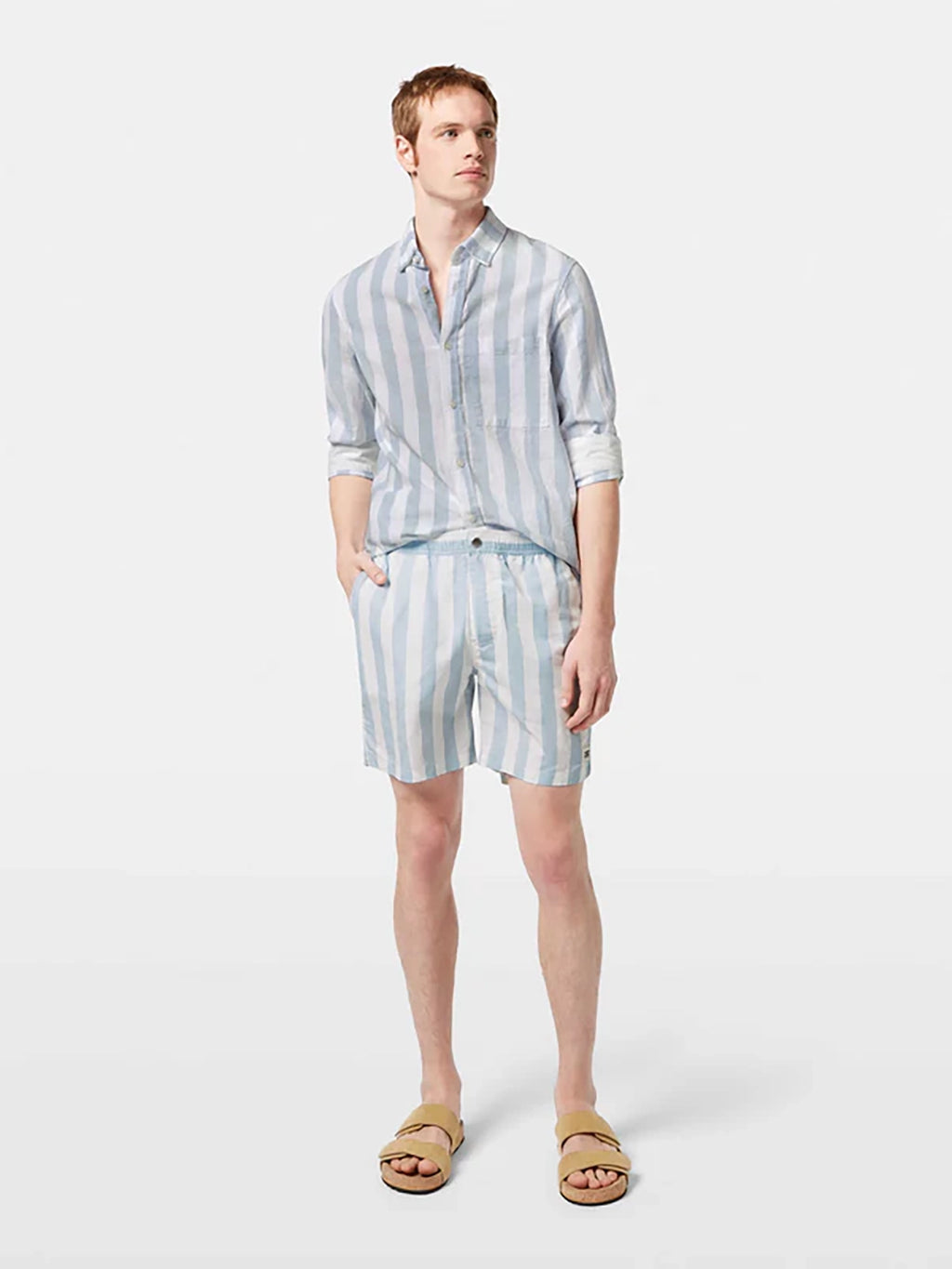 SCOTCH & SODA BOLD STRIPE MID LENGTH SWIMSHORT 180384