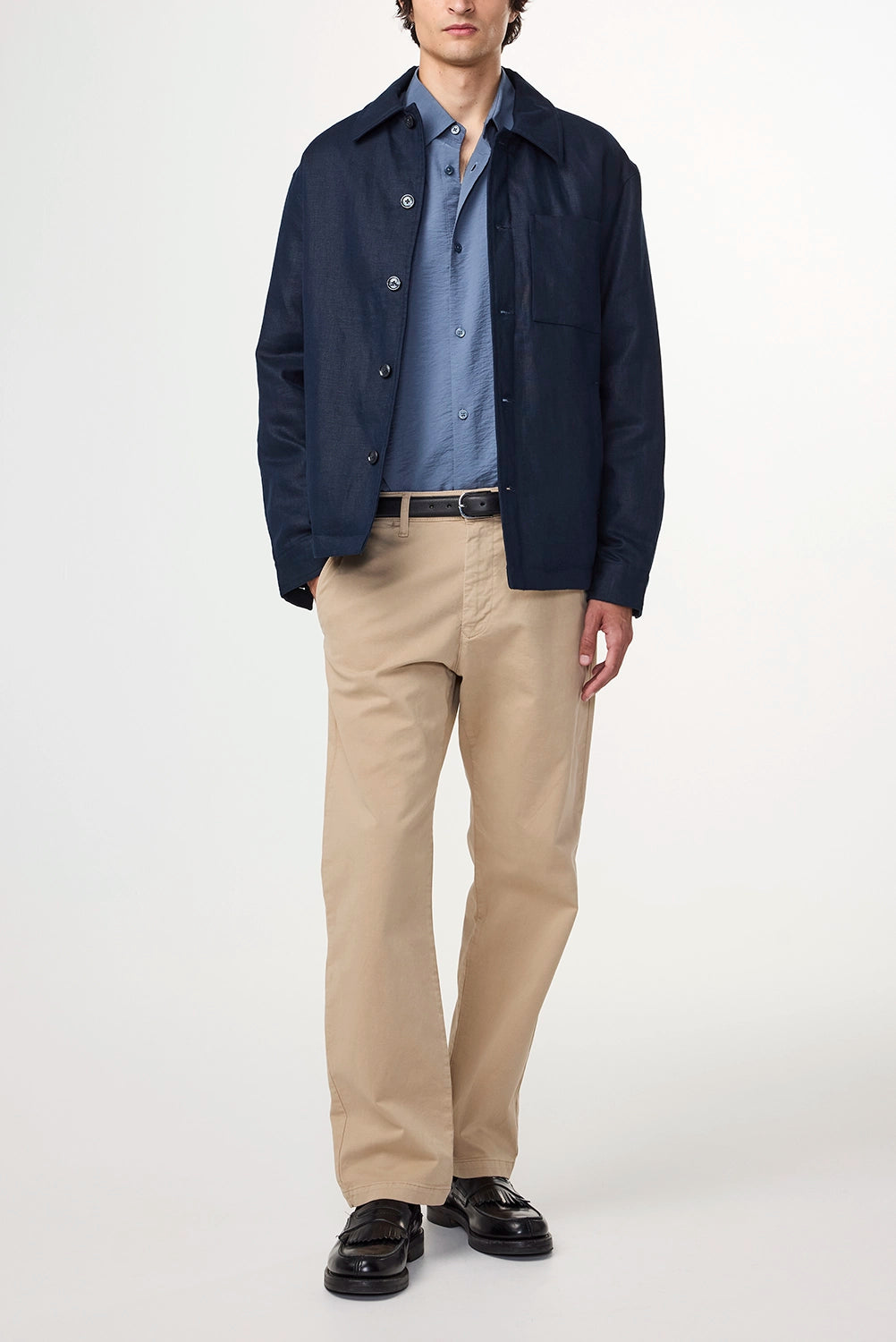 NN07 CAFU 100% SOFT LINEN CASUAL WORKER JACKET 1454