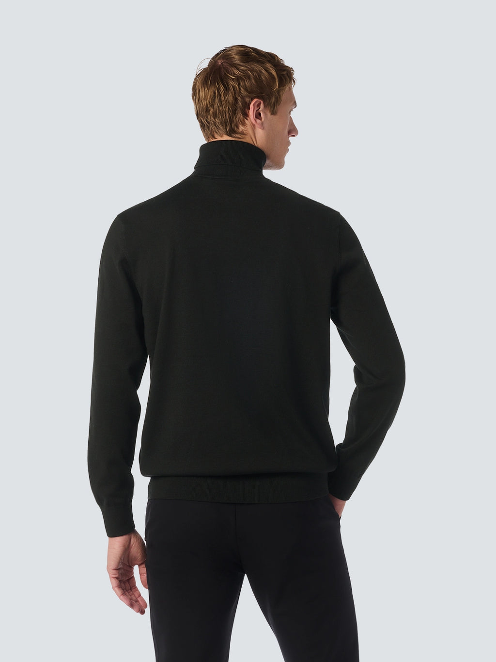 NO EXCESS 2 COLOURED MELANGE ROLLNECK PULLOVER 25210982