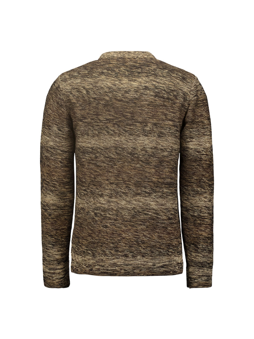NO EXCESS DEGRADE COLOUR CABLE JACQUARD CREWNECK PULLOVER 25230935