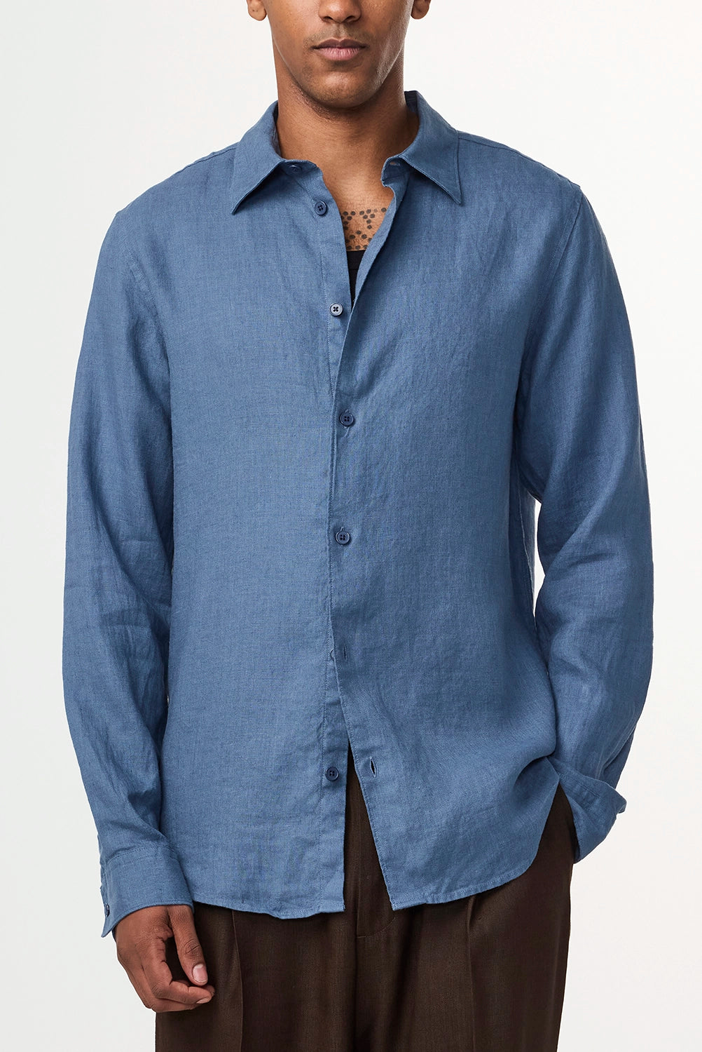 NN07 ENZO 100% SOFT FEEL LINEN L/S SHIRT 5708