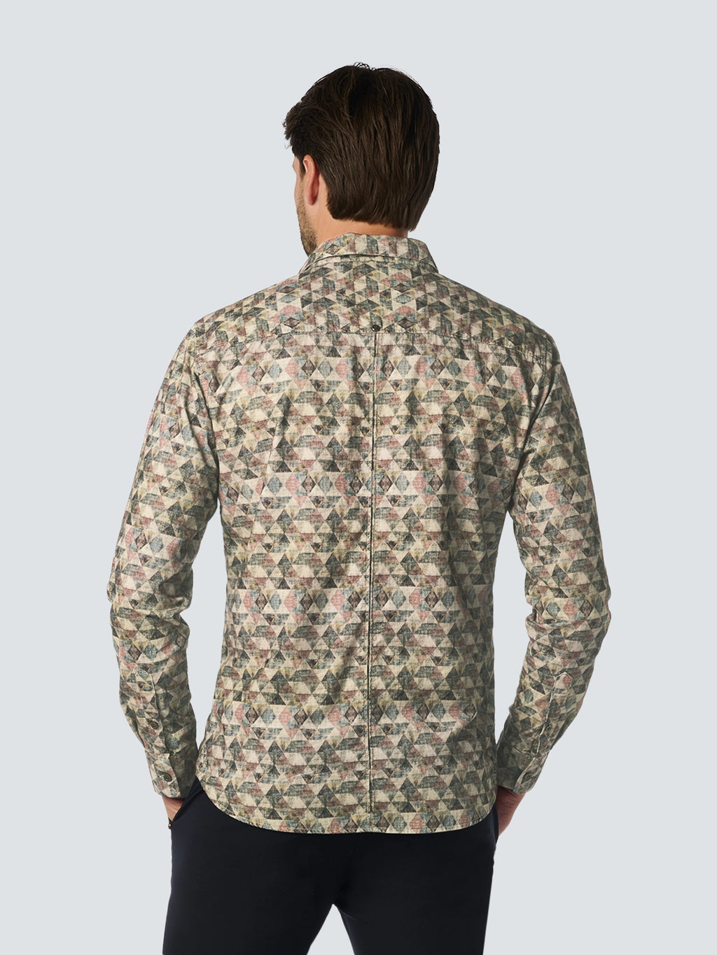 NO EXCESS ALLOVER PRINTED CORDUROY L/S SHIRT 25430918