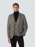 NO EXCESS TEXTURED STRETCH JERSEY MELANGE BLAZER 25910901