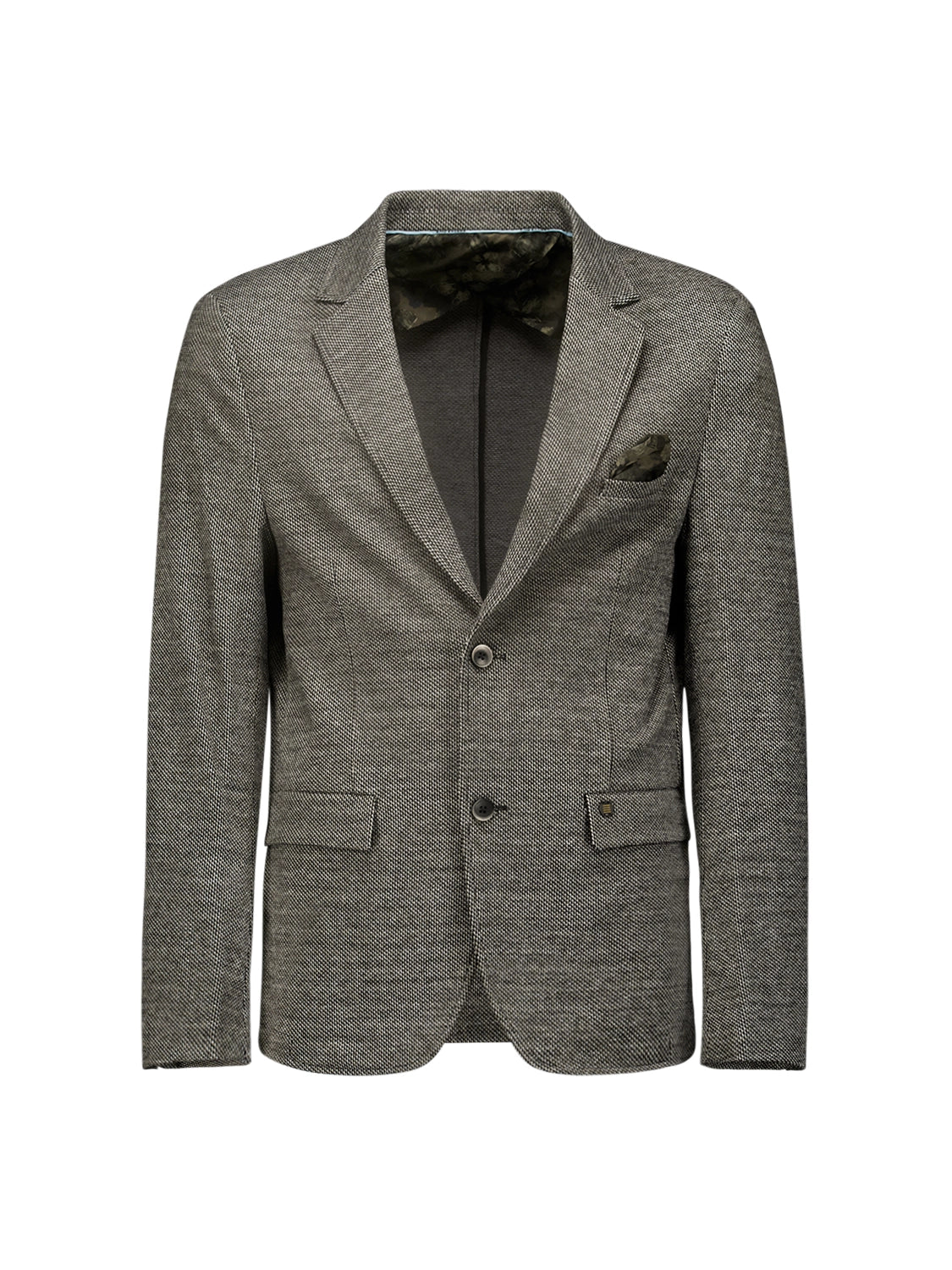NO EXCESS TEXTURED STRETCH JERSEY MELANGE BLAZER 25910901
