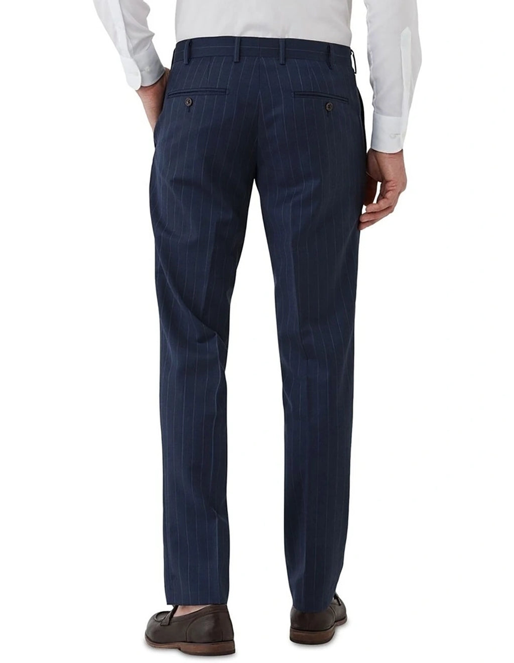 DOM BAGNATO FABIO 100% WOOL PINSTRIPE SUIT TROUSER FDU417