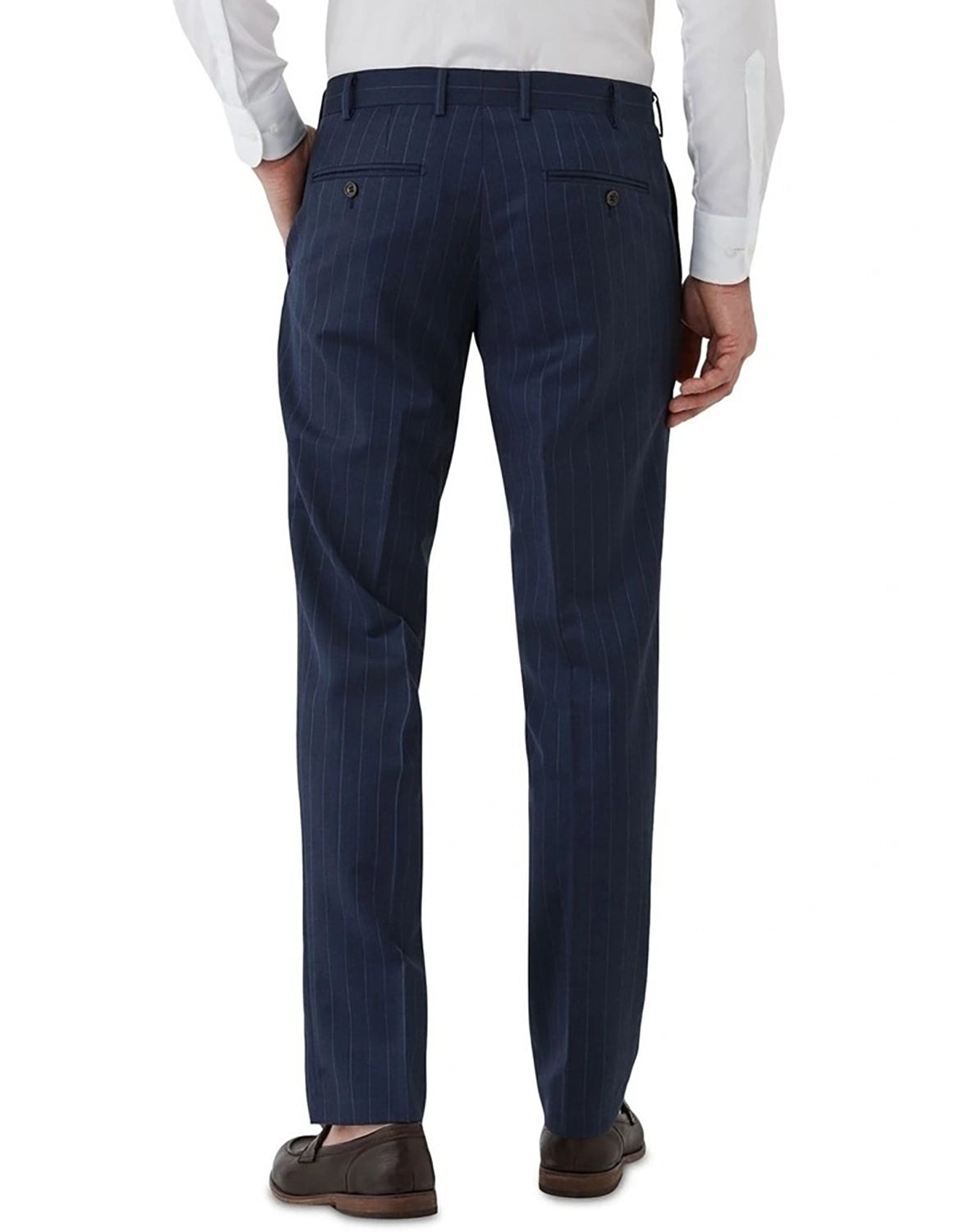 DOM BAGNATO FABIO 100% WOOL PINSTRIPE SUIT TROUSER FDU417