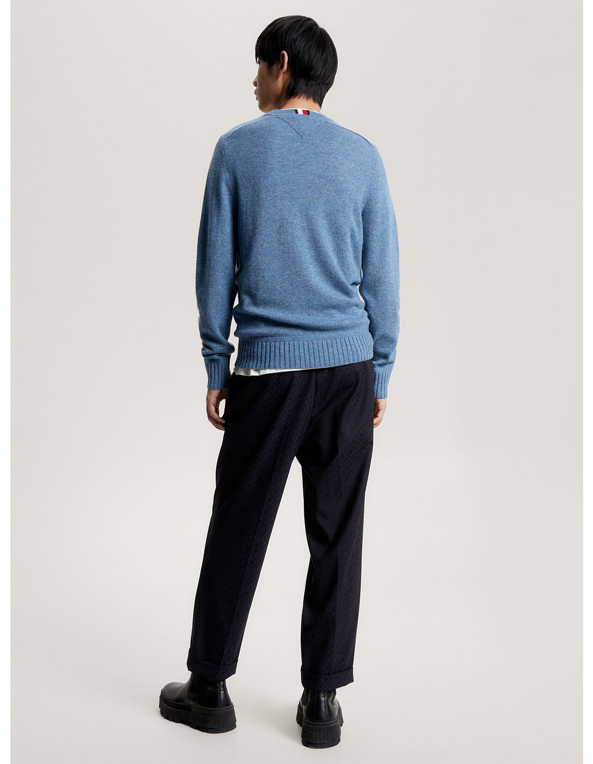 TOMMY HILFIGER MERINO WOOL CREW NECK KNIT MW0MW33100