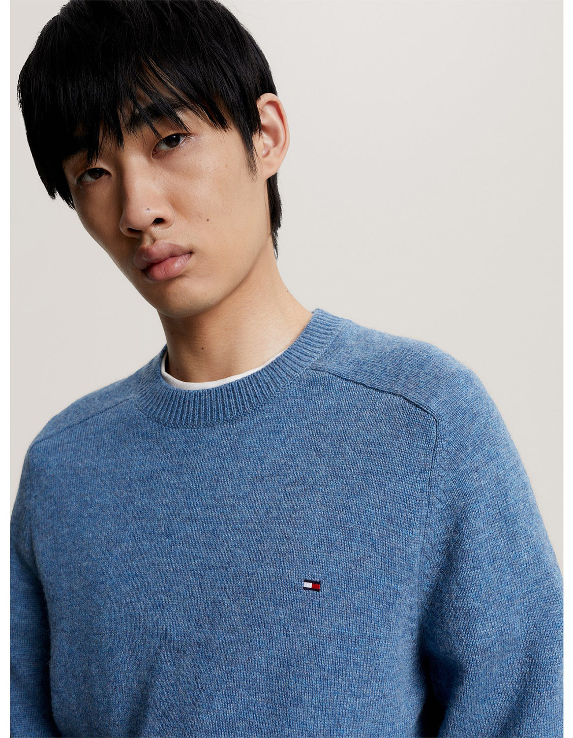 TOMMY HILFIGER MERINO WOOL CREW NECK KNIT MW0MW33100