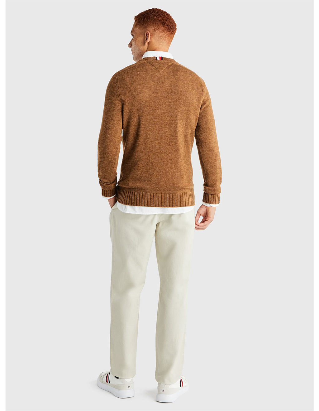 TOMMY HILFIGER FINE MERINO WOOL CREW NECK KNIT MW0MW33128