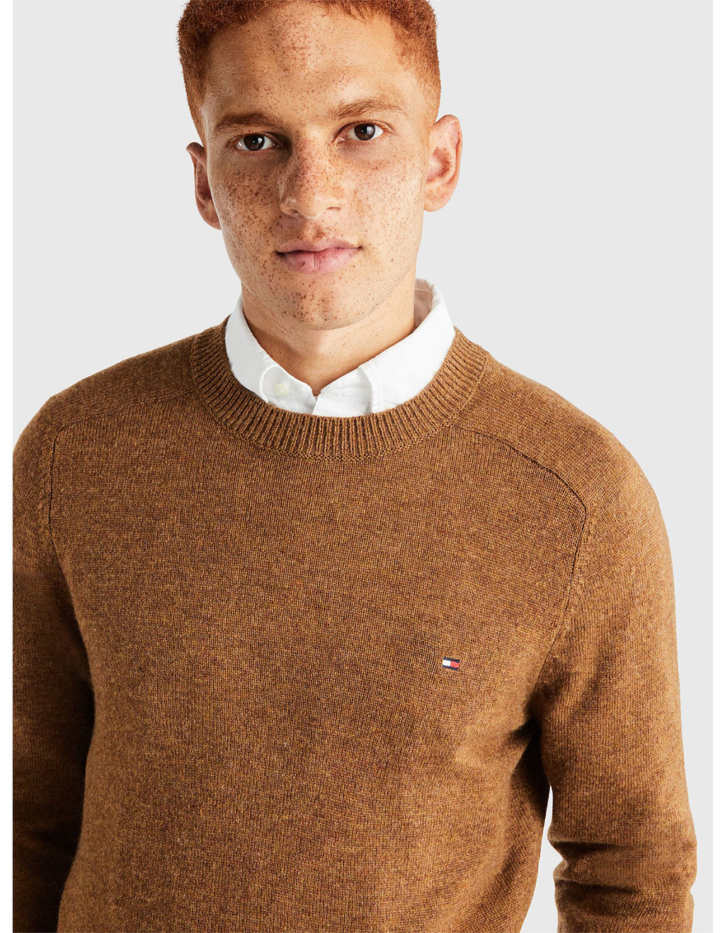 TOMMY HILFIGER FINE MERINO WOOL CREW NECK KNIT MW0MW33128
