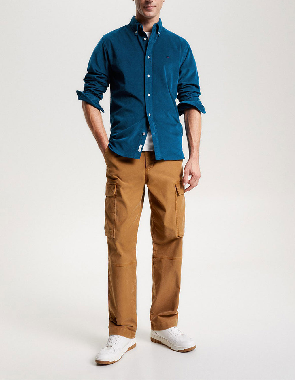 TOMMY HILFIGER FLEX CODUROY REGULAR FIT L/S SHIRT MW0MW32931