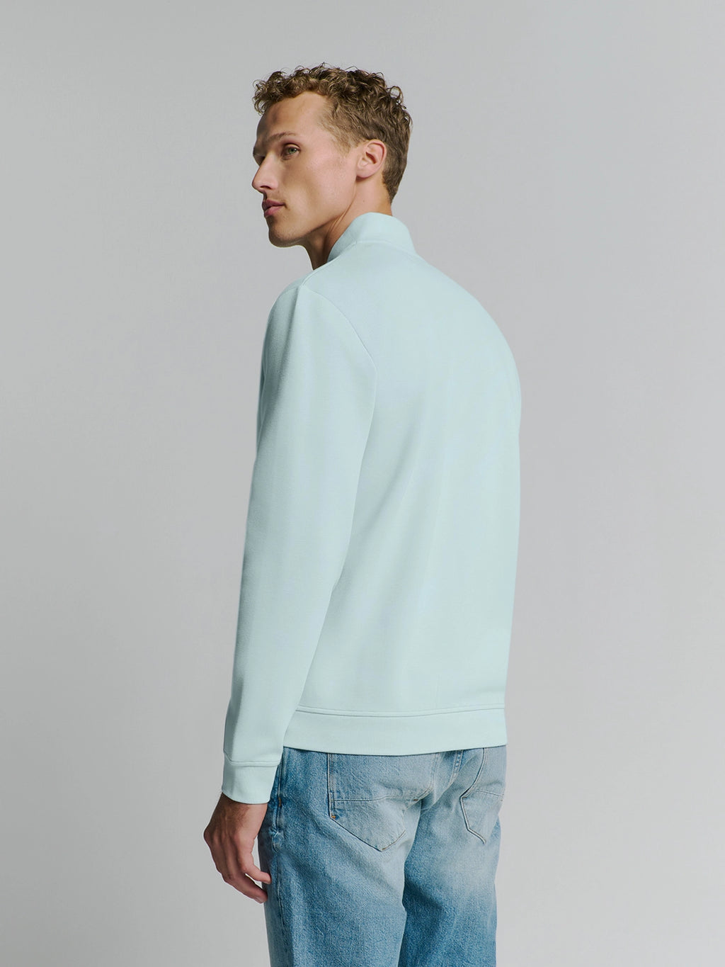 NO EXCESS PIQUE FULL ZIP BOMBER SWEATSHIRT 27100106SN